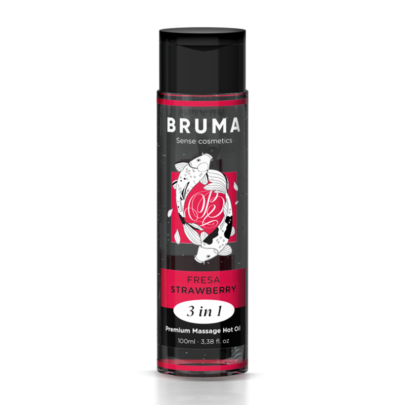 img_156411_1b205d1727a6d8a90869401551e2232f_1 BRUMA - PREMIUM MASSAGE HOT OIL STRAWBERRY 3 IN 1 - 100 ML - Image 1