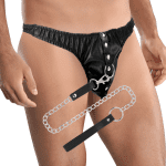 DARKNESS - SUBMISSION THONG WITH METAL CHAIN - Image 2