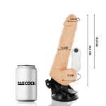 BASECOCK - REALISTIC VIBRATOR REMOTE CONTROL FLESH 18.5 CM -O- 4CM - Image 2