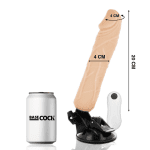 BASECOCK - REALISTIC VIBRATOR REMOTE CONTROL FLESH 20 CM -O- 4 CM - Image 2