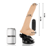 BASECOCK - REALISTIC NATURAL REMOTE CONTROL VIBRATOR WITH TESTICLES 20 CM -O- 4 CM - Image 2