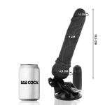 BASECOCK - REALISTIC VIBRATOR REMOTE CONTROL BLACK 19.5 CM -O- 4 CM - Image 2