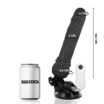 BASECOCK - REALISTIC VIBRATOR REMOTE CONTROL BLACK 19.5 CM -O- 4 CM - Image 2