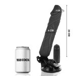 BASECOCK - REALISTIC VIBRATOR REMOTE CONTROL BLACK 20 CM -O- 4 CM - Image 2