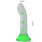 PRETTY LOVE - MAGICAL NIGHTFALL DILDO WITHOUT VIBRATION LUMINOUS GREEN