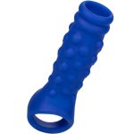 CALEXOTICS - ADMIRAL BEADED PENIS COVER LIQUID SILICONE BLUE