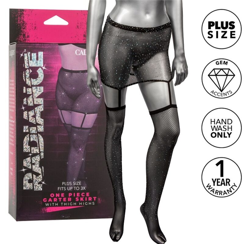 img_165971_f4e55baba02a9a0fd0c37976f34695fd_1 CALEXOTICS - RADIANCE GARTER SKIRT THIGH HIGHS PLUS SIZE - Image 1