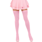 LEG AVENUE - NYLON THIGH HIGHS PINK