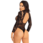 LEG AVENUE - HIGH NECK LACE BODYSUIT - Image 2