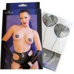 CHILIROSE - CR 4662 NIPPLE COVERS SILVER & BLACK - Image 2