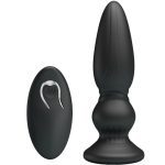 MR PLAY - POWERFUL VIBRATOR REMOTE CONTROL ANAL PLUG BLACK - Image 2