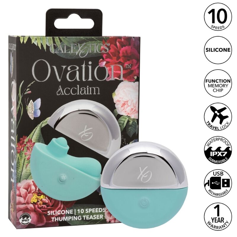 img_173356_cc21d7c7687875c52538f0d34f3f7bcb_1 CALEXOTICS - OVATION ACCLAIM STIMULATOR AQUA GREEN - Image 2