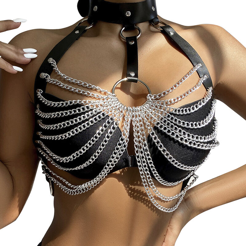 img_175160_2aa9f7e8b64fc2c2979b4ce3690525e8_1 SUBBLIME - CHEST HARNESS WITH BIG RING CHAINS ONE SIZE - Image 1