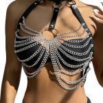 SUBBLIME - CHEST HARNESS WITH BIG RING CHAINS ONE SIZE - Image 2