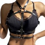 SUBBLIME - LEATHER RING CHEST HARNESS BLACK ONE SIZE - Image 2