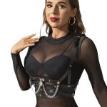 SUBBLIME - CORSET HARNESS WITH CHAINDETAIL ONE SIZE - Image 2
