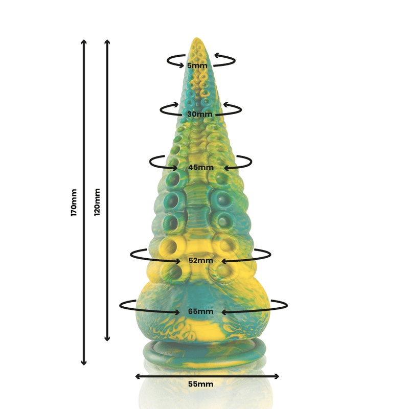 img_176517_88ab32446629abbba692e2c39521bfad_1 EPIC - CETUS GREEN TENTACLE DILDO SMALL SIZE - Image 2