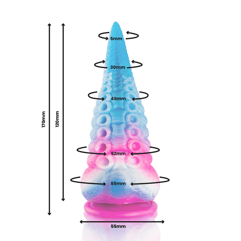 img_176532_50a697b2a0ec4a6b245e5ee075d1db59_1 EPIC - PHORCYS BLUE TENTACLE DILDO SMALL SIZE - Image 2