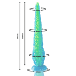 EPIC - SCYLLA FLUORESCENT THIN TENTACLE DILDO LARGE SIZE - Image 2