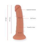 ONINDER - MEDIUM BOGOTÁ VIBRATOR DILDO 9 SPEEDS NATURAL 20 CM -O- 4.2 CM - FREE APP - Image 2