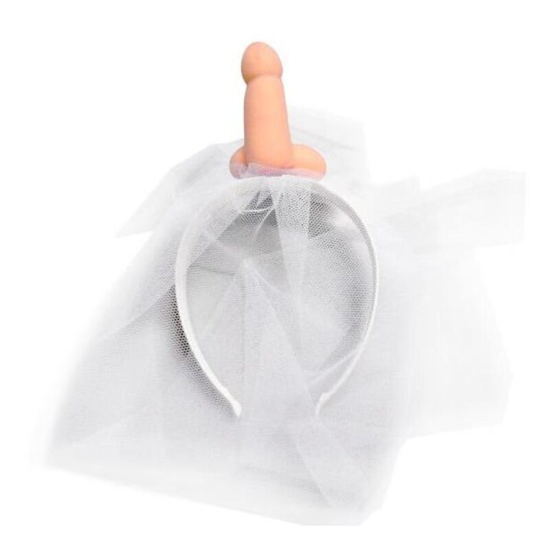 img_179587_c10764e53bffad97f82b65bcc849d9e2_1 DIABLO PICANTE - WHITE BRIDAL VEIL WITH PENIS - Image 1