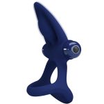 PRETTY LOVE - MAT DOUBLE RING WITH VIBRATION & STIMULATOR BLUE - Image 2