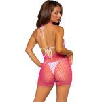 LEG AVENUE - NET CROSSED DRESS FUCHSIA ONE SIZE - Image 2