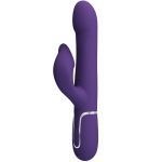 PRETTY LOVE - ZALIN RABBIT VIBRATOR PEARLS 4 IN 1 PURPLE - Image 2