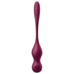 SATISFYER - LOVE BIRDS VARY VIBRATING BALLS FREE APP WINE RED - Image 2