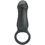 PRETTY LOVE - TRAE VIBRATING BLACK RING WITH STIMULATOR - Image 2
