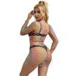 SUBBLIME - 952440 2-PIECE FISHNET SET LONG SLEEVE RAINBOW ONE SIZE - Image 2