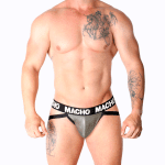 MACHO - MX27GR JOCK LEATHER GRAY BEIGE L - Image 2
