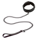 CALEXOTICS - NOCTURNAL COLLAR & LEASH LEATHER ADJUSTABLE BLACK - Image 2