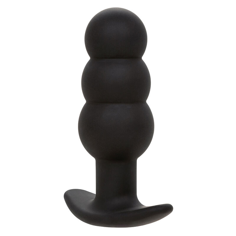 img_185871_94217dcff8faea4d068f96649e3ece6c_1 CALEXOTICS - ROCK BOTTOM BEADED ANAL PLUG 10 VIBRATIONS SILICONE BLACK - Image 2