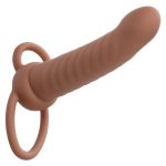 CALEXOTICS - MAXX RIBBED DUAL PENETRATOR 10 VIBRATIONS BROWN - Image 2