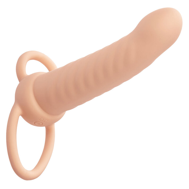 img_186106_7155496e2704ed9a4212430f9bee5914_1 CALEXOTICS - MAXX RIBBED DUAL PENETRATOR 10 VIBRATIONS FLESH - Image 2