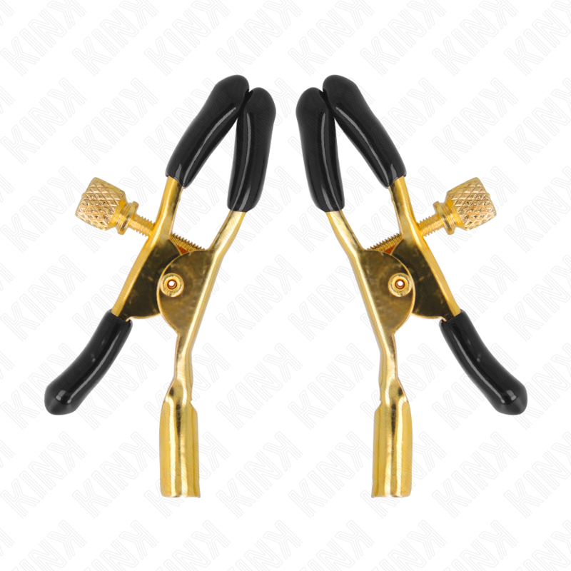 img_186560_062d7d0e7a53f36d95d021dcde0bc77a_1 KINK - GOLD NIPPLE CLAMPS 6 CM - Image 1