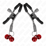 KINK - DOUBLE BELL NIPPLE CLAMP RED 6 CM - Image 2
