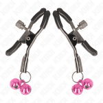KINK - DOUBLE BELL NIPPLE CLAMP PINK 6 CM - Image 2
