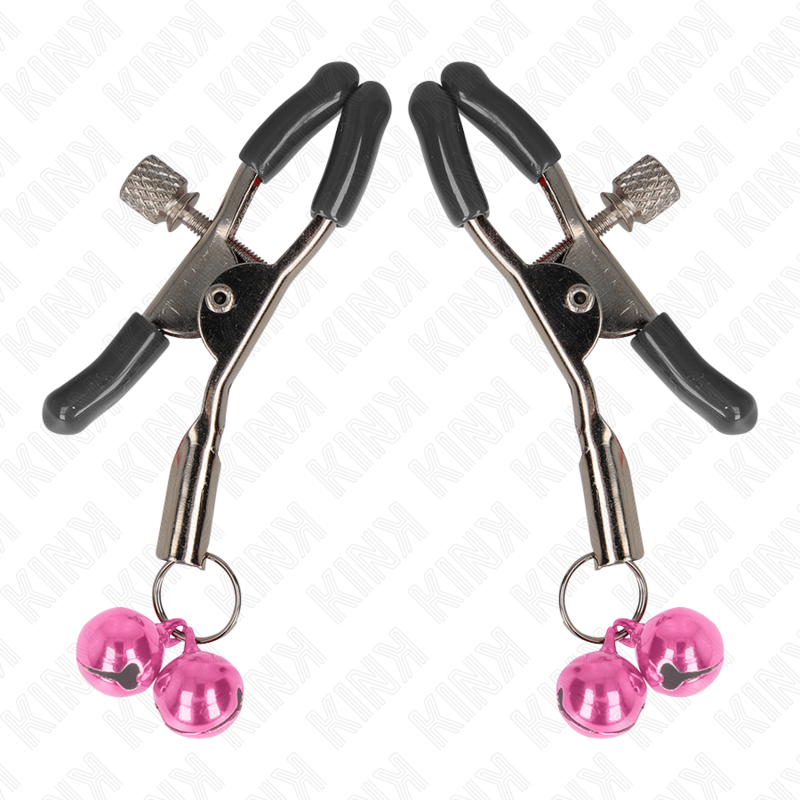 img_186585_d643a5726462af7477c024eb6f726c53_1 KINK - DOUBLE BELL NIPPLE CLAMP PINK 6 CM - Image 2