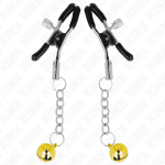 KINK - GOLD JINGLE BELL PENDANT NIPPLE CLAMPS 6 CM - Image 2