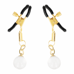 KINK - GLASS BEAD NIPPLE CLAMPS GOLD 6 CM - Image 2