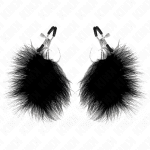 KINK - FEATHER NIPPLE CLAMP BLACK 7 CM - Image 2