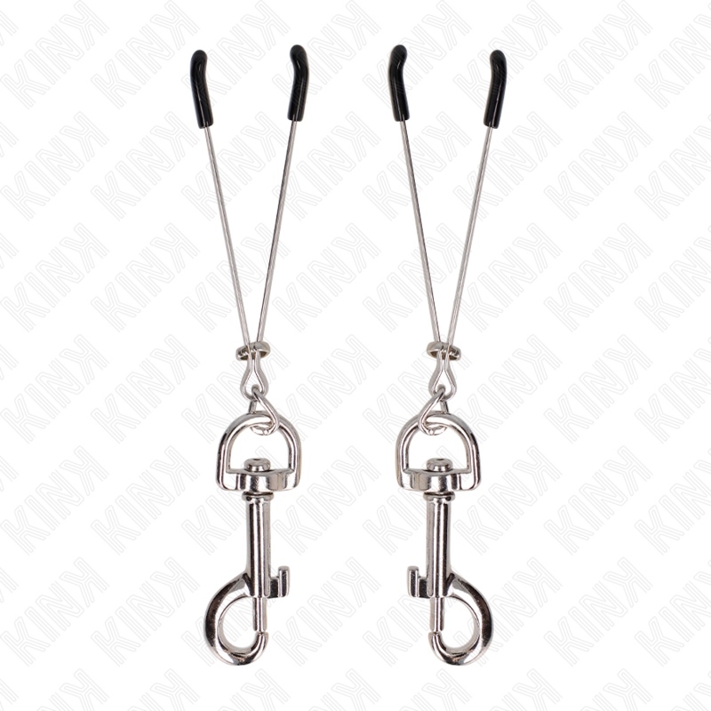 img_186692_ae4ad3bf128f9167b0f78cf08126502a_1 KINK - THIN HOOK NIPPLE CLAMP SILVER 7 CM - Image 1