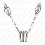 KINK - NIPPLE CLAMPS WITH A BUCKET SILVER - Image 2