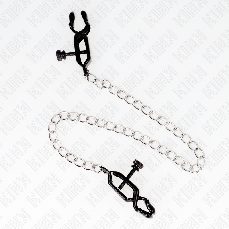 img_186745_0d9c43262729930d258c20be34365399_1 KINK - FLAT CHAIN NIPPLE CLAMPS SILVER 30 CM - Image 2