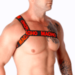 MACHO - ROMAN HARNESS RED S/M - Image 2