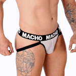 MACHO - MX26X1 JOCK GRID WHITE L - Image 2