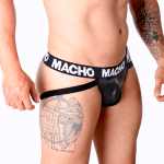 MACHO - MX25NC JOCK BLACK LEATHER XL - Image 2