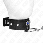 KINK - NECKLACE 65 CM WITH STRAP WITH BLUE DIAMONDS ADJUSTABLE 36-43 CM X 5 CM - Image 2